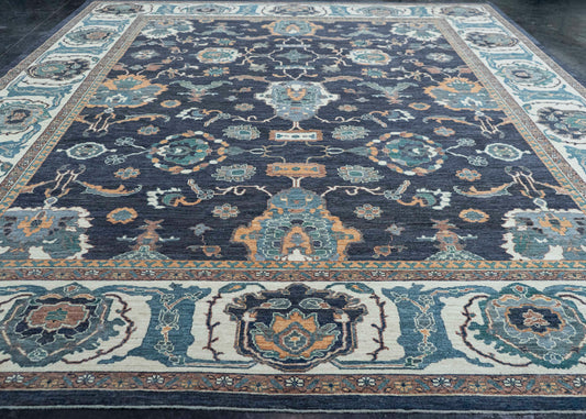 Turkish Oushak Antique Look Rug 12'4" x 15'4" #20321