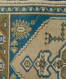 Turkish Mini Rug Oriental Hand Knotted Vintage Rug 2' x 3'3" #20768
