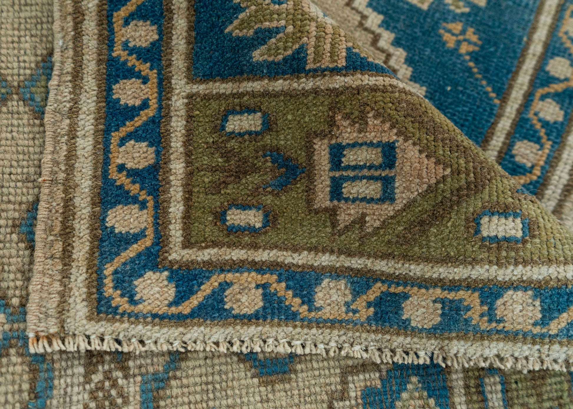 Turkish Mini Rug Oriental Hand Knotted Vintage Rug 2' x 3'3" #20768