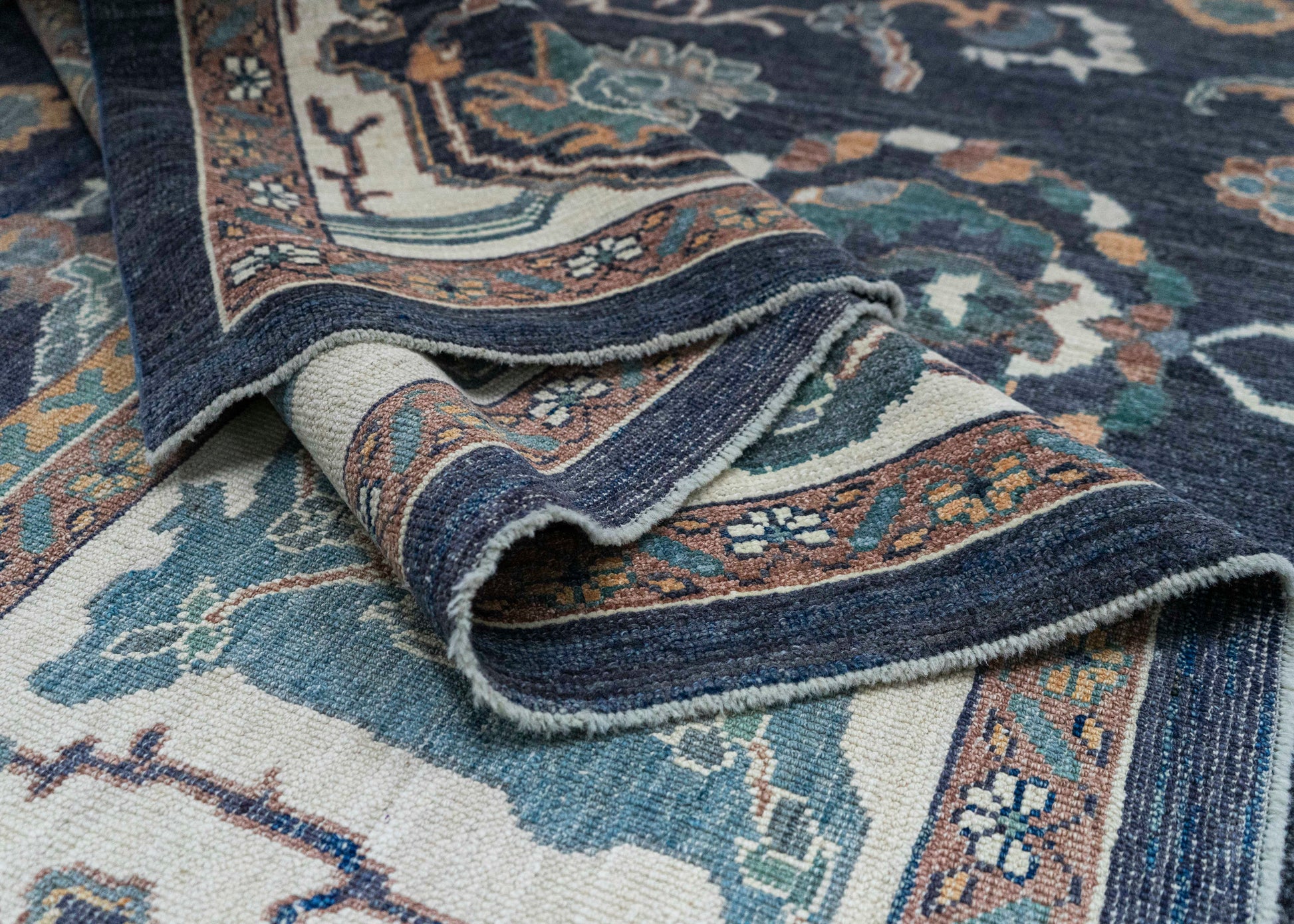 Turkish Oushak Antique Look Rug 12'4" x 15'4" #20321