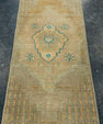 Turkish Mini Rug Oriental Hand Knotted Vintage Rug 1'5" x 3'1" #20767