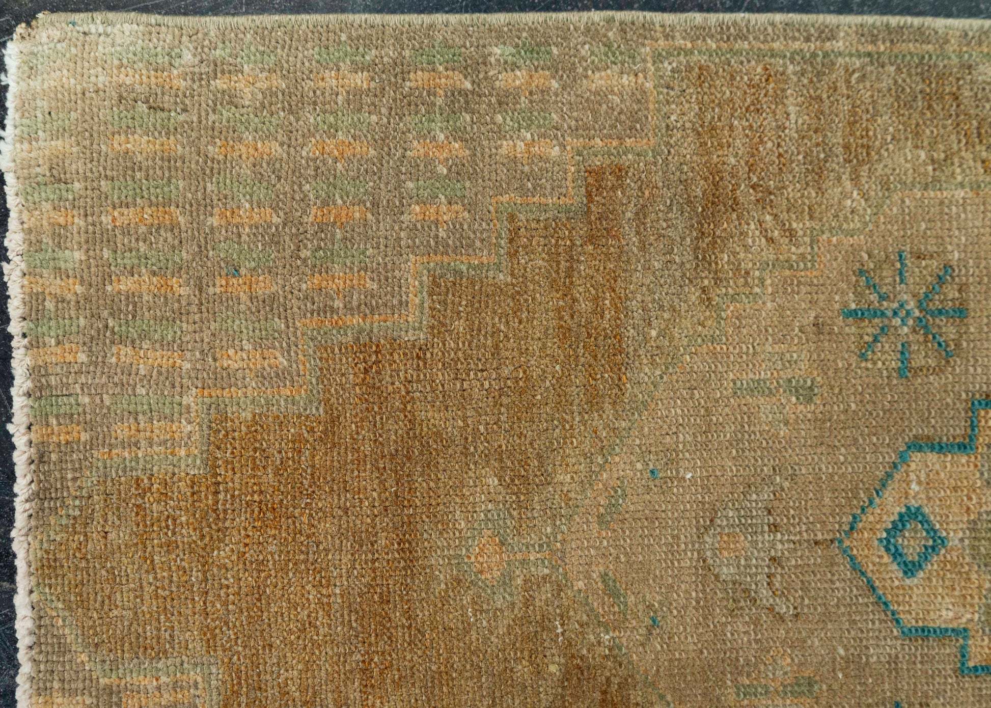Turkish Mini Rug Oriental Hand Knotted Vintage Rug 1'5" x 3'1" #20767