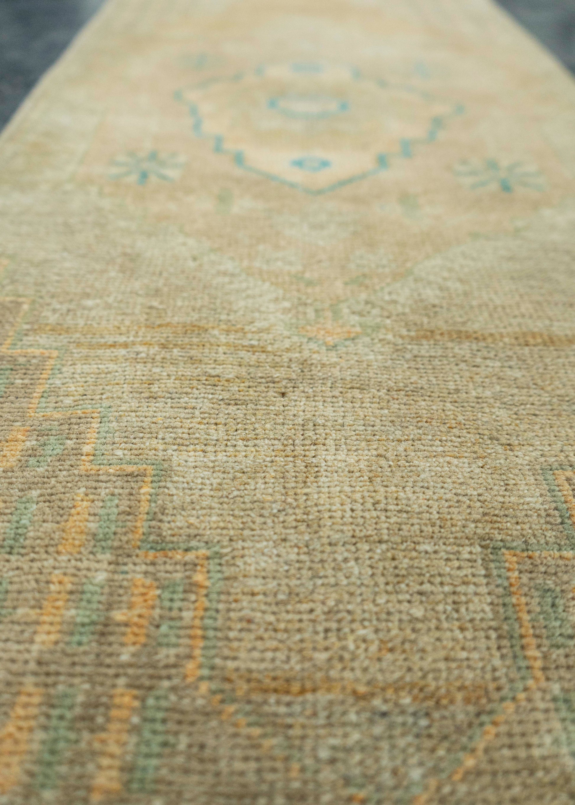 Turkish Mini Rug Oriental Hand Knotted Vintage Rug 1'5" x 3'1" #20767