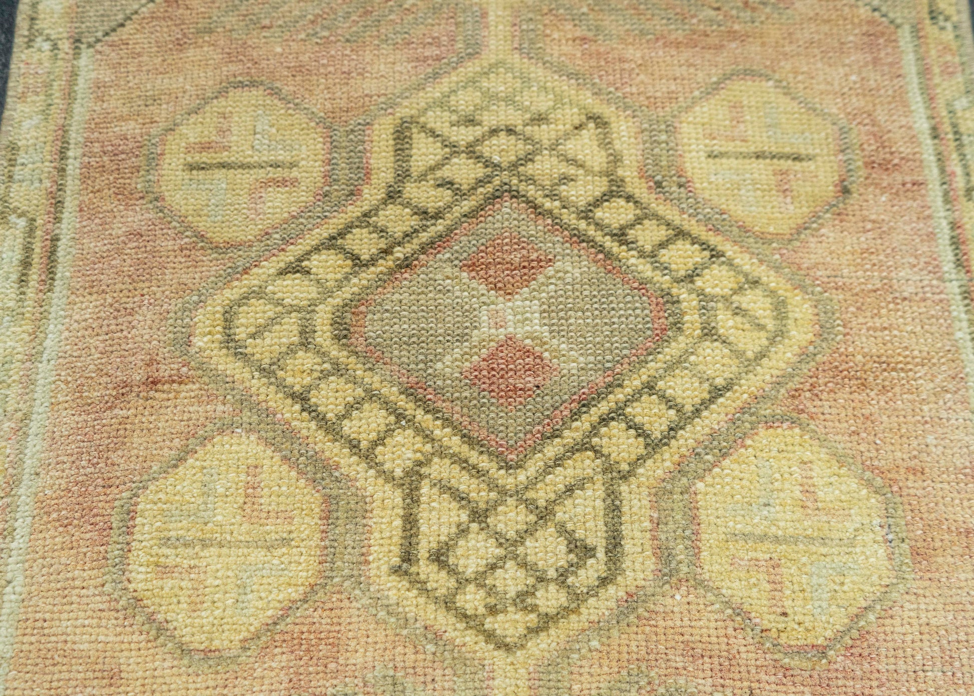 Turkish Mini Rug Oriental Hand Knotted Vintage Rug 1'6" x 2'11" #20763