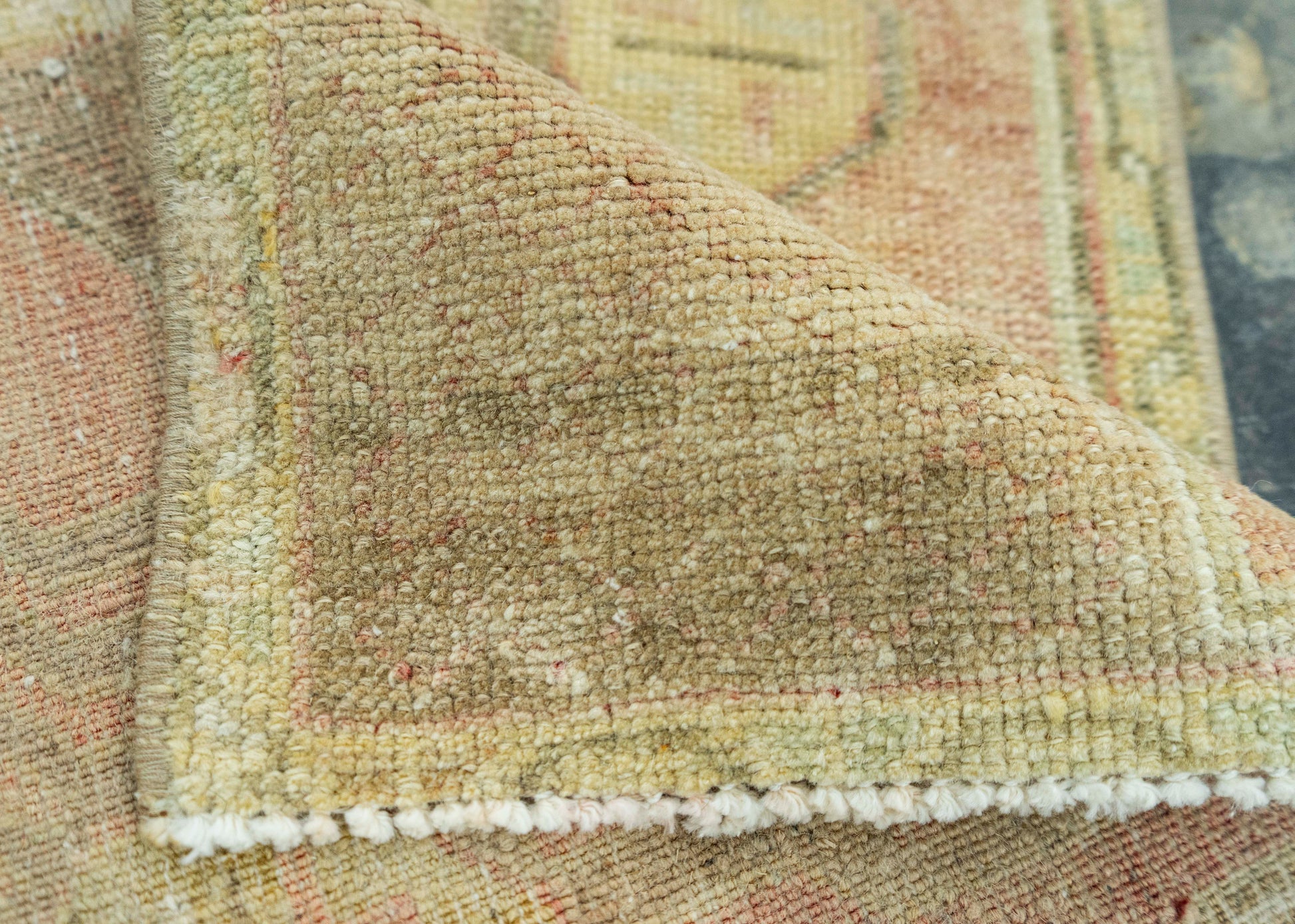 Turkish Mini Rug Oriental Hand Knotted Vintage Rug 1'6" x 2'11" #20763
