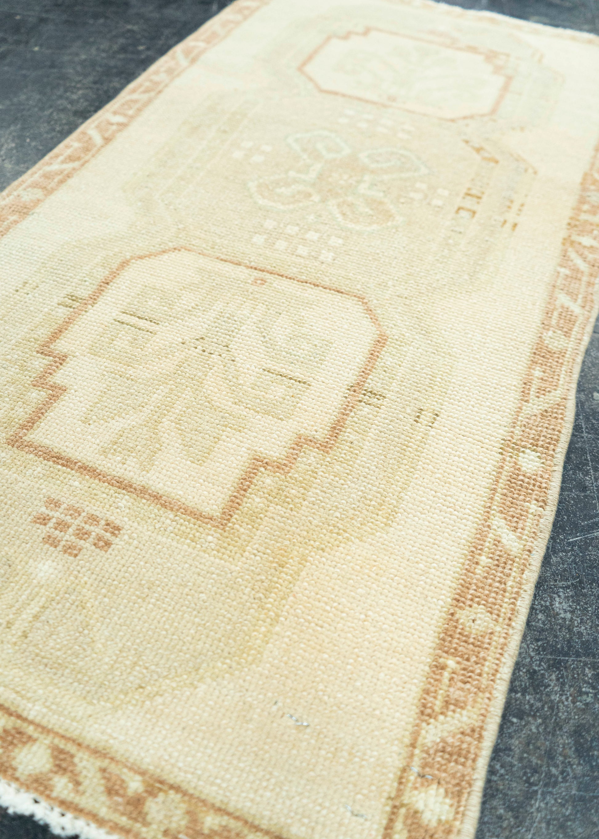 Turkish Mini Rug Oriental Hand Knotted Vintage Rug 1'8" x 3'3" #20762