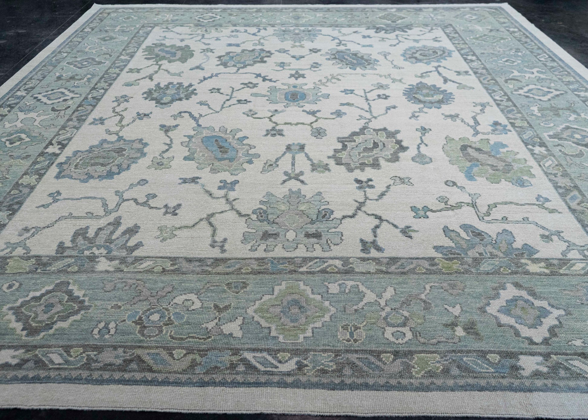 Turkish Oushak Rug 12'6" x 14'11" #20397