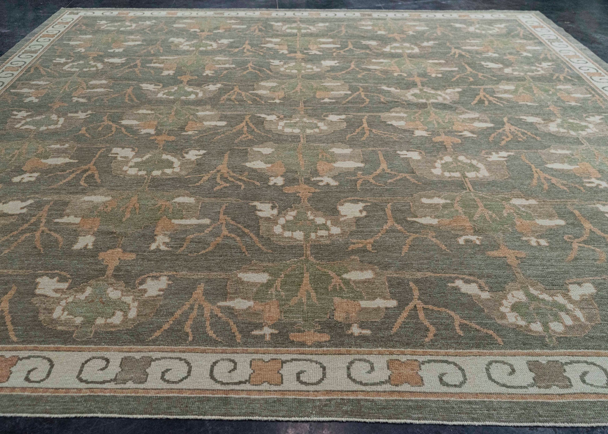 Turkish Oushak Square Rug 13'4" x 13'10" #20393