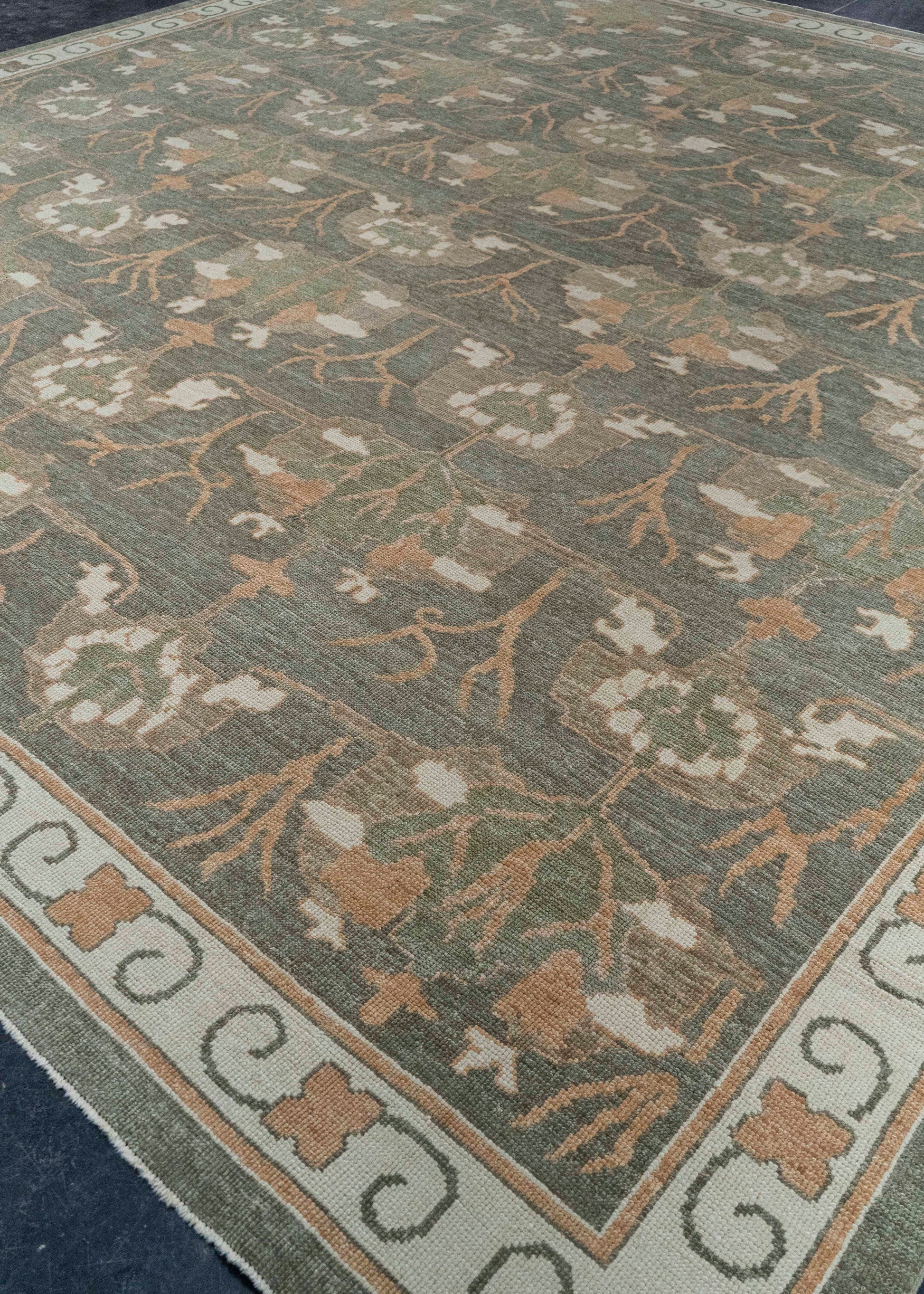 Turkish Oushak Square Rug 13'4" x 13'10" #20393