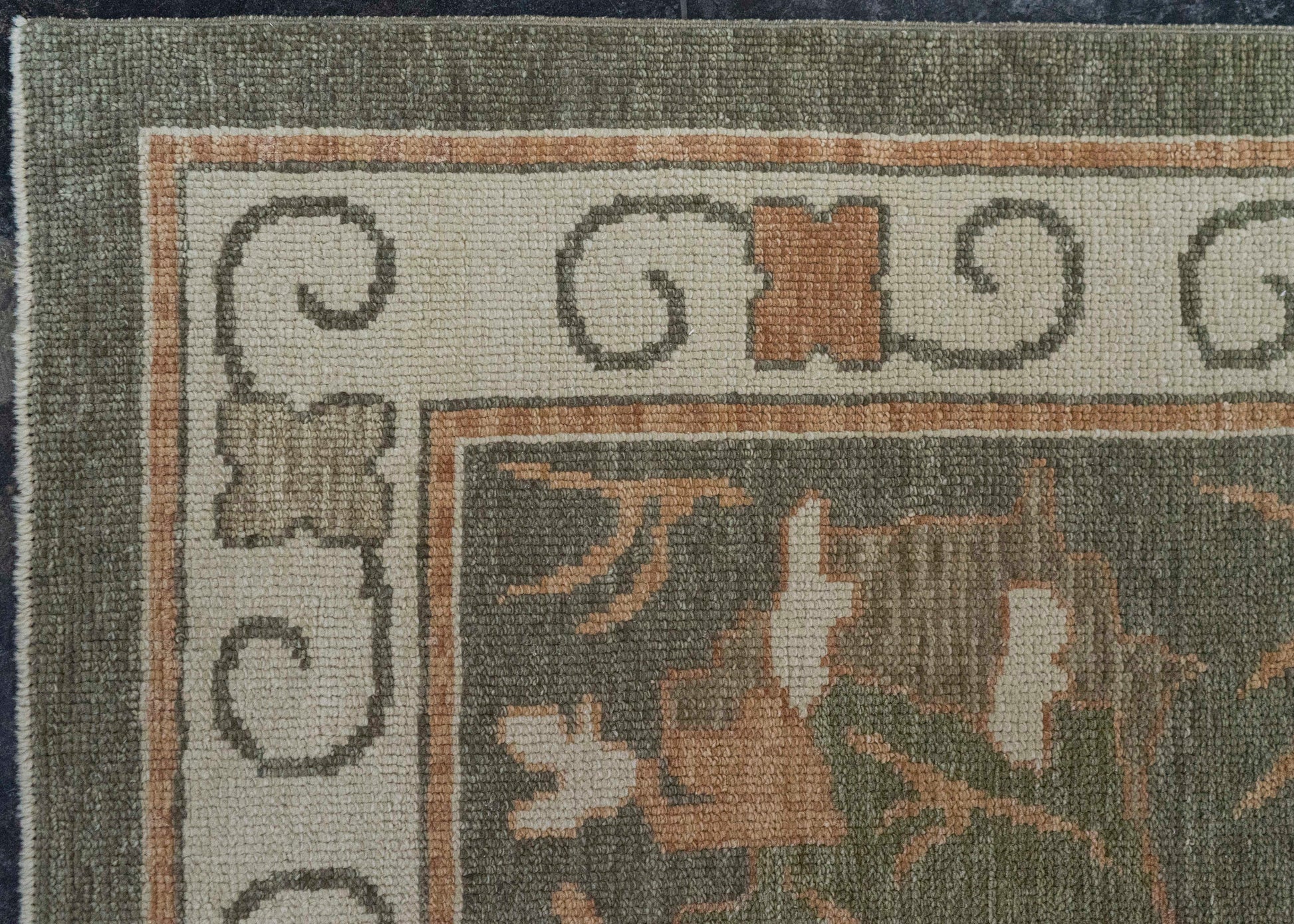 Turkish Oushak Square Rug 13'4" x 13'10" #20393