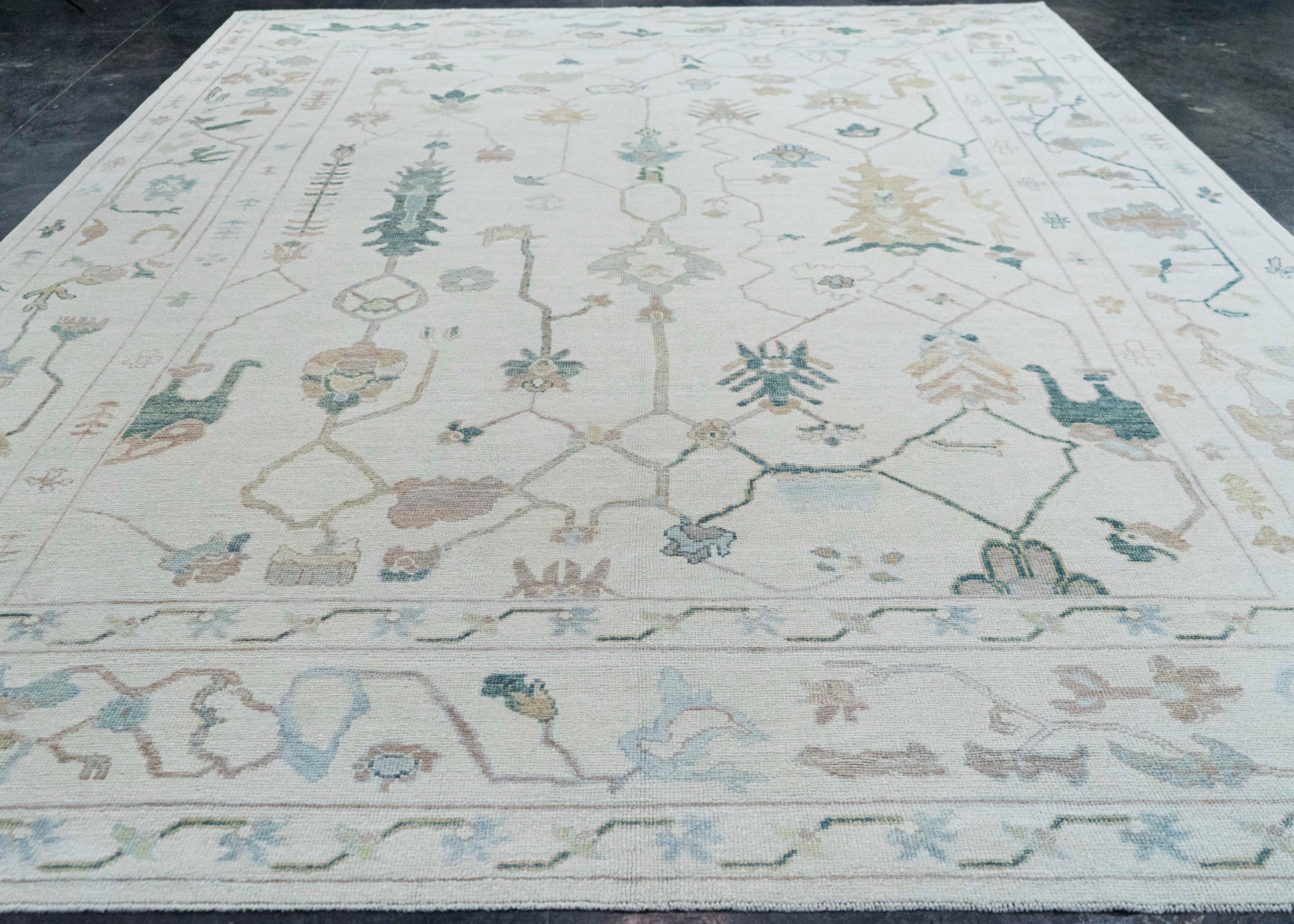 Turkish Oushak Rug 10'11" x 14'9" #20401