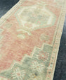 Turkish Mini Rug Oriental Hand Knotted Vintage Rug 1'7" x 3'6" #20742
