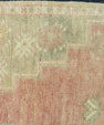 Turkish Mini Rug Oriental Hand Knotted Vintage Rug 1'7" x 3'6" #20742