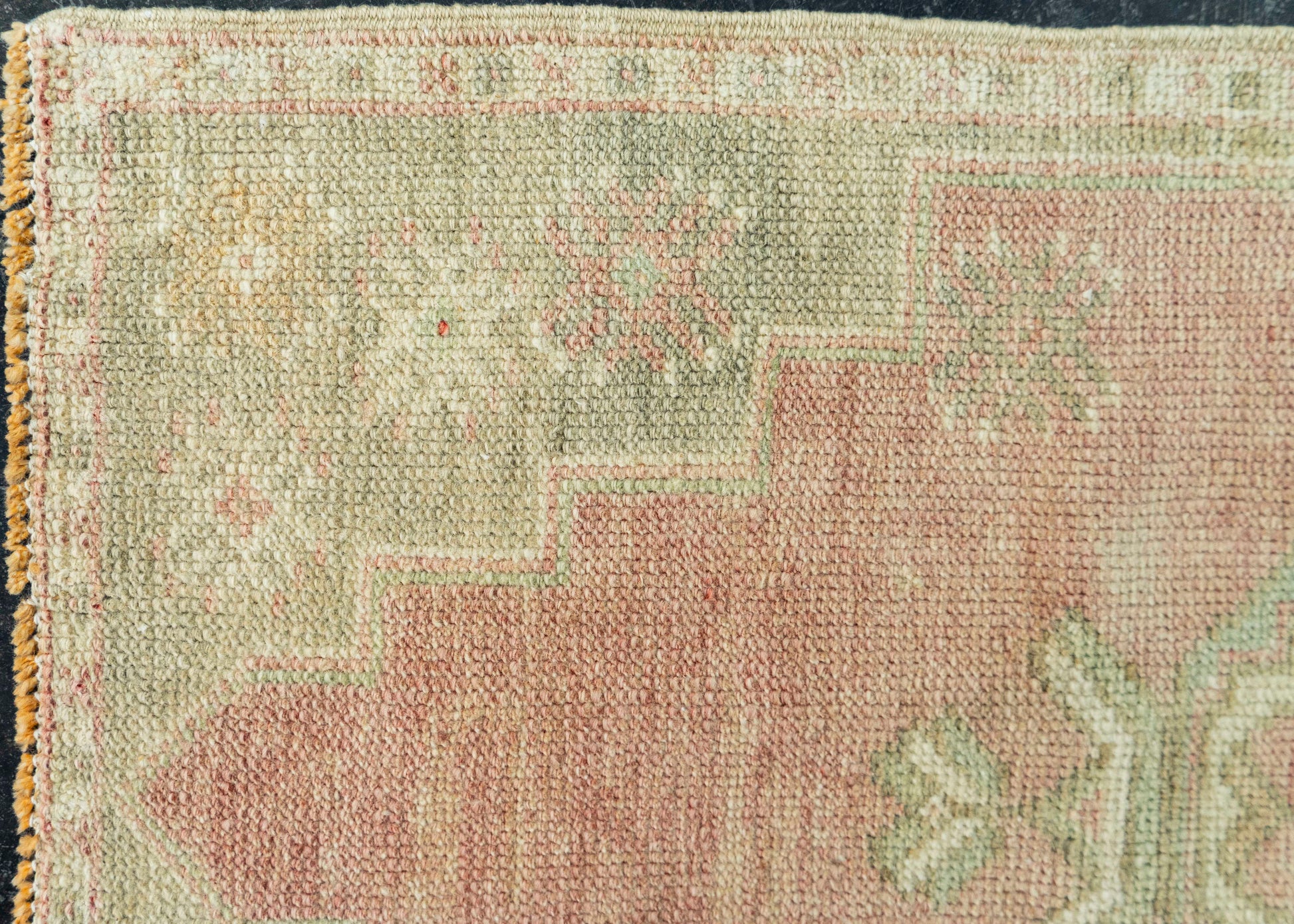 Turkish Mini Rug Oriental Hand Knotted Vintage Rug 1'7" x 3'6" #20742
