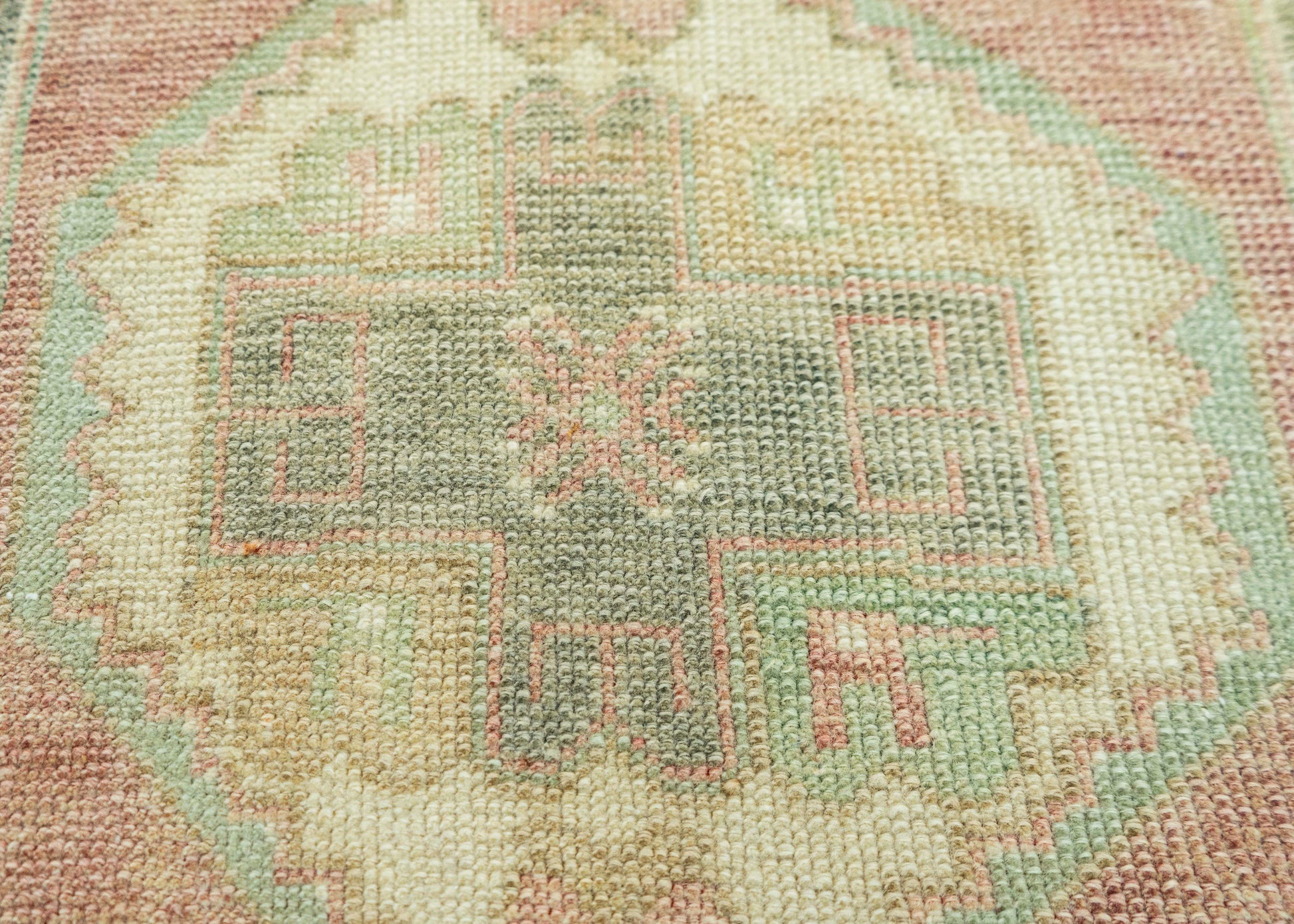 Turkish Mini Rug Oriental Hand Knotted Vintage Rug 1'7" x 3'6" #20742