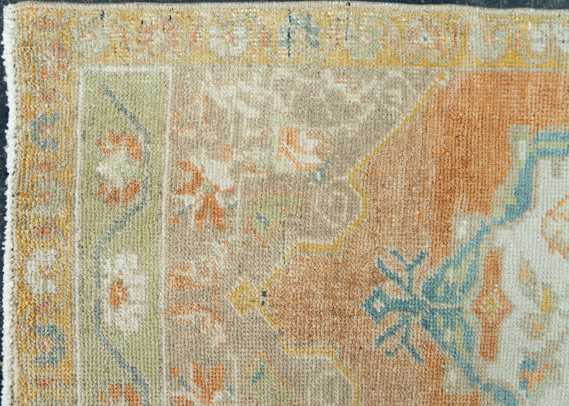 Turkish Mini Rug Oriental Hand Knotted Vintage Rug 1'7" x 3'4" #20743