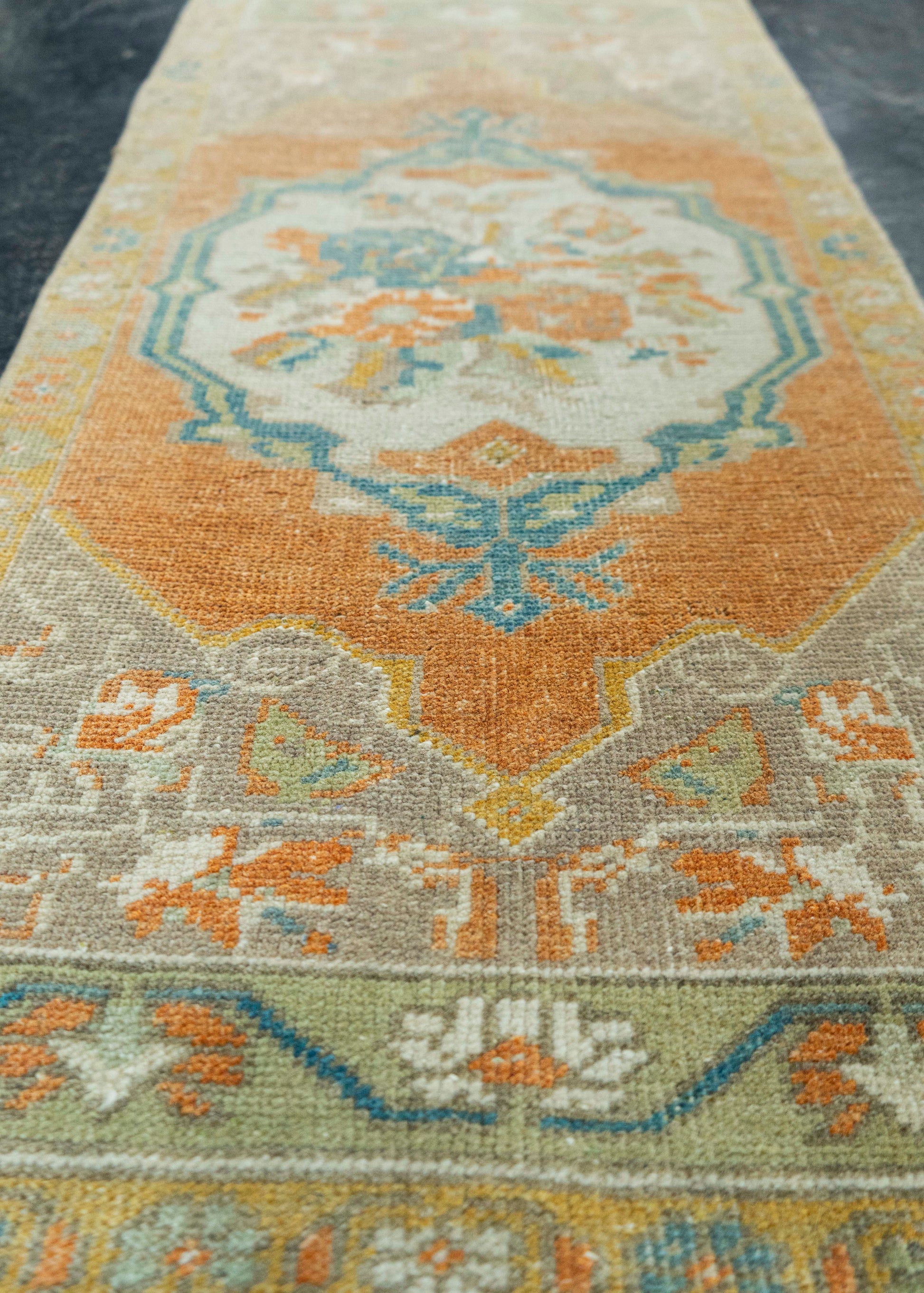 Turkish Mini Rug Oriental Hand Knotted Vintage Rug 1'7" x 3'4" #20743
