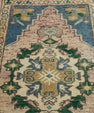 Turkish Mini Rug Oriental Hand Knotted Vintage Rug 1'8" x 3' #20740