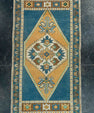 Turkish Mini Rug Oriental Hand Knotted Vintage Rug 1'10" x 3'4" #20739