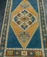 Turkish Mini Rug Oriental Hand Knotted Vintage Rug 1'10" x 3'4" #20739