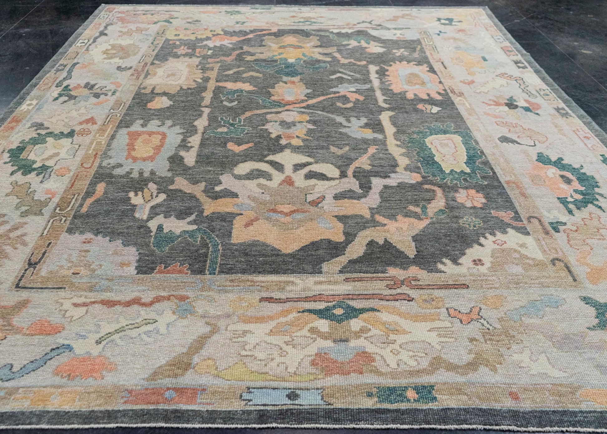 Turkish Oushak Rug 9'8" x 12'8" #20407