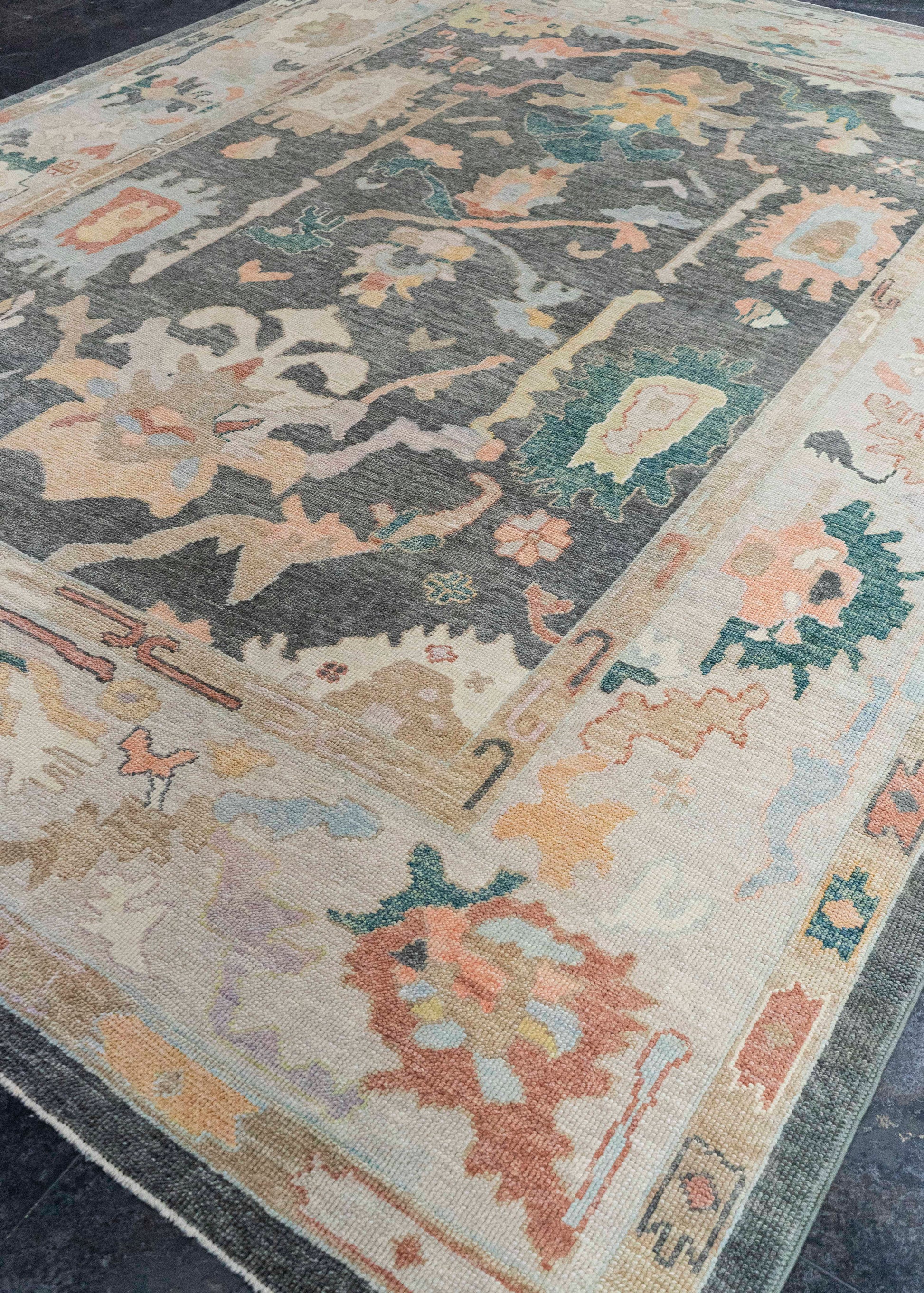 Turkish Oushak Rug 9'8" x 12'8" #20407