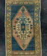 Turkish Mini Rug Oriental Hand Knotted Vintage Rug 1'10" x 3'3" #20716