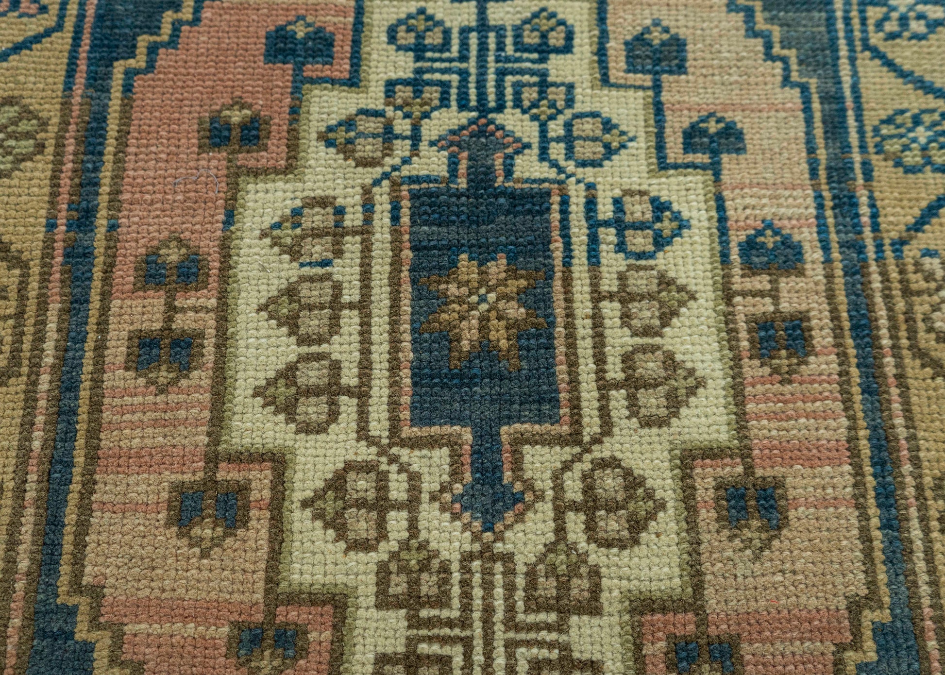 Turkish Mini Rug Oriental Hand Knotted Vintage Rug 1'10" x 3'3" #20716