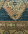 Turkish Mini Rug Oriental Hand Knotted Vintage Rug 1'10" x 3'3" #20716