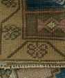 Turkish Mini Rug Oriental Hand Knotted Vintage Rug 1'10" x 3'3" #20716