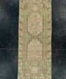 Turkish Mini Rug Oriental Hand Knotted Vintage Rug 1'5" x 3'6" #20735
