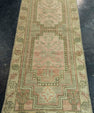 Turkish Mini Rug Oriental Hand Knotted Vintage Rug 1'5" x 3'6" #20735