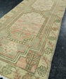 Turkish Mini Rug Oriental Hand Knotted Vintage Rug 1'5" x 3'6" #20735