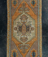 Turkish Mini Rug Oriental Hand Knotted Vintage Rug 1'8" x 3' #20734