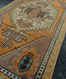 Turkish Mini Rug Oriental Hand Knotted Vintage Rug 1'8" x 3' #20734