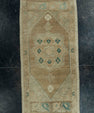 Turkish Mini Rug Oriental Hand Knotted Vintage Rug 1'7" x 3'6" #20729