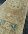 Turkish Mini Rug Oriental Hand Knotted Vintage Rug 1'7" x 3'6" #20729