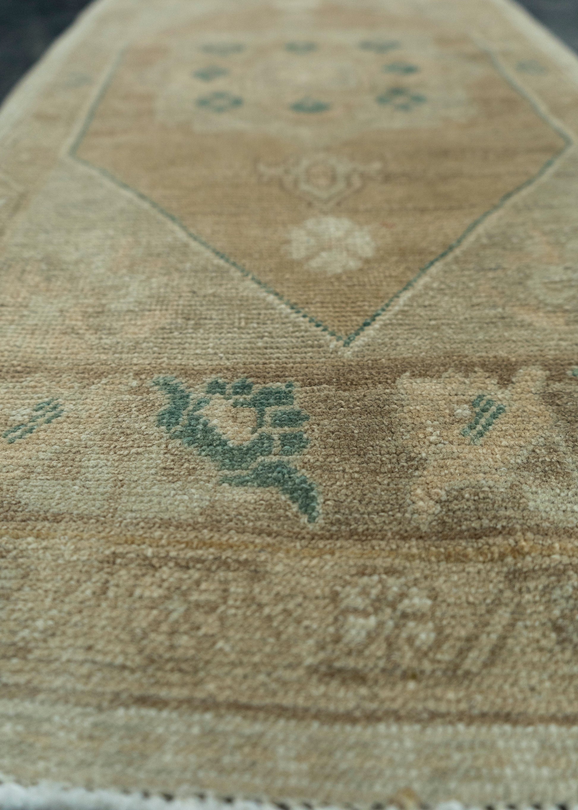 Turkish Mini Rug Oriental Hand Knotted Vintage Rug 1'7" x 3'6" #20729