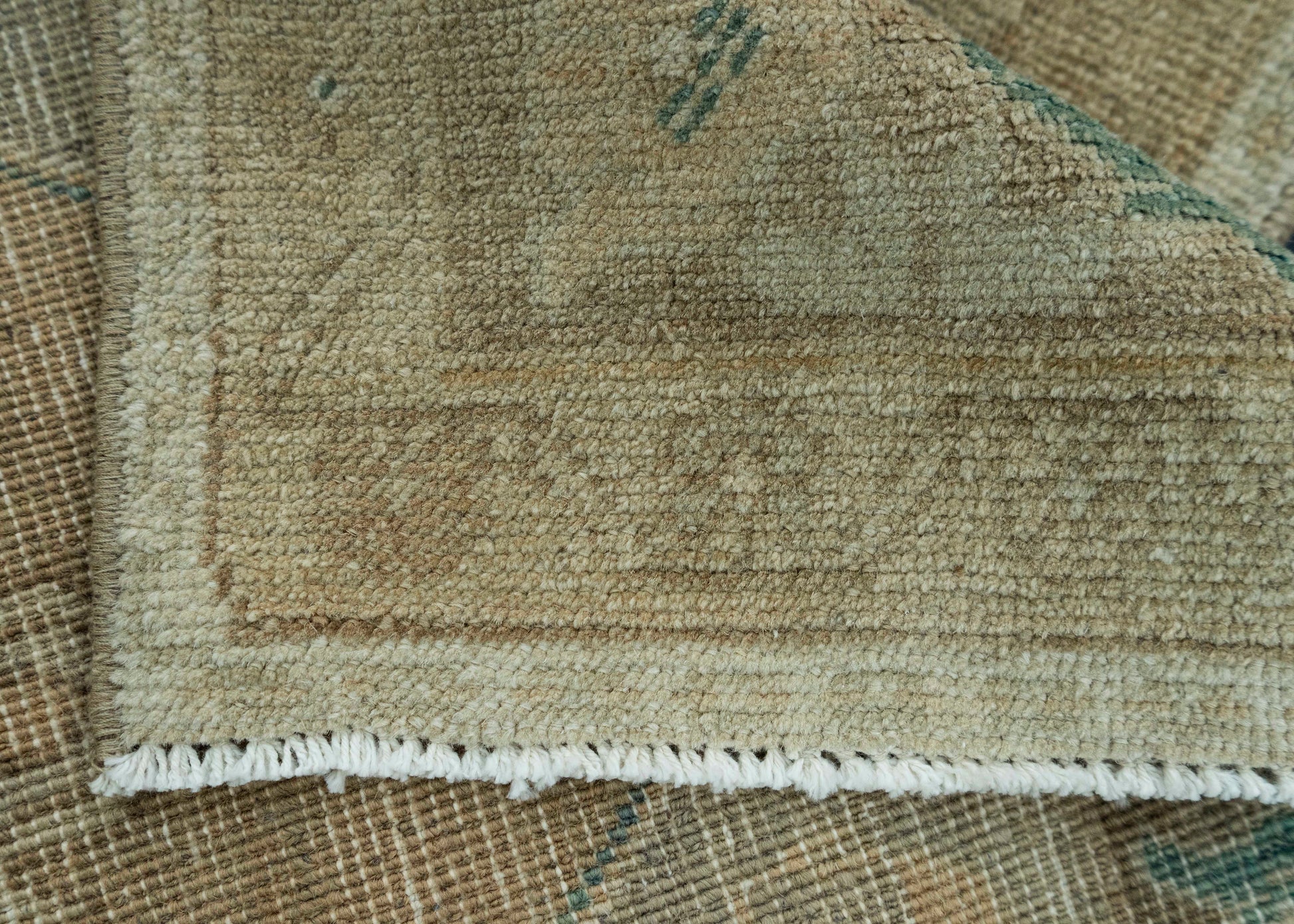 Turkish Mini Rug Oriental Hand Knotted Vintage Rug 1'7" x 3'6" #20729