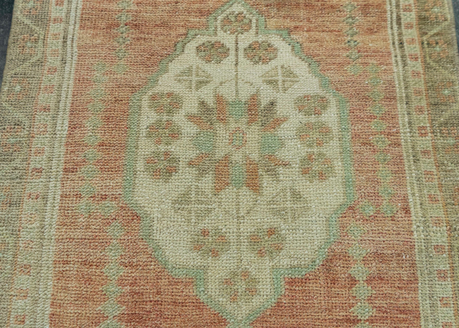 Turkish Mini Rug Oriental Hand Knotted Vintage Rug 1'9" x 2'10" #20726