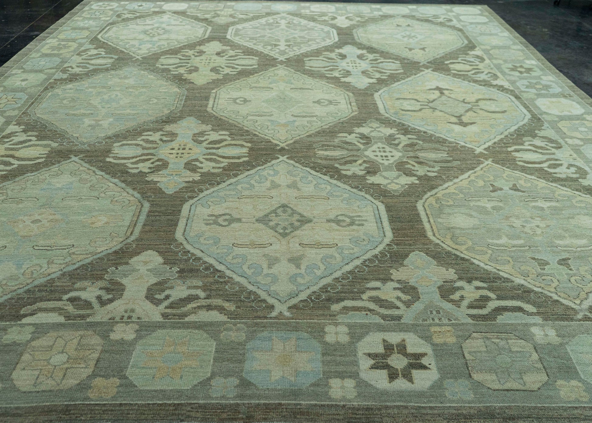 Turkish Oushak Rug 12'2" x 16'1" #8386