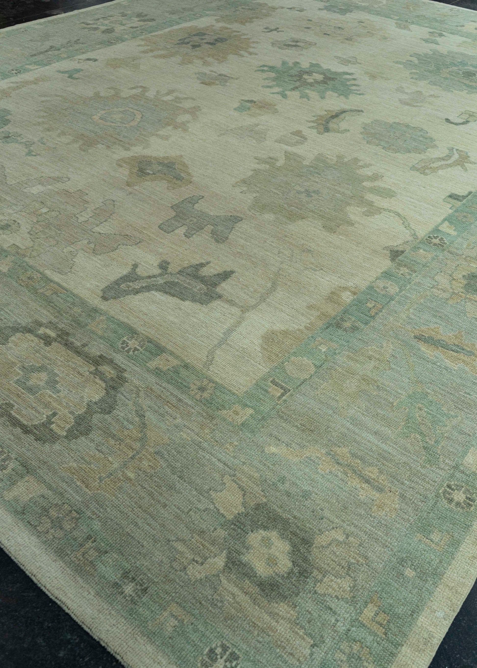Turkish Oushak Rug 12'4" x 15'5" #0102