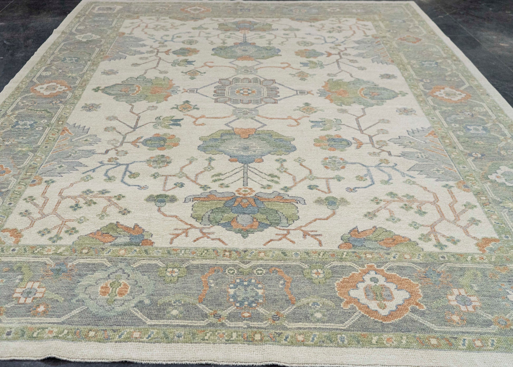 Turkish Oushak Rug 9'6" x 12'8" #20421