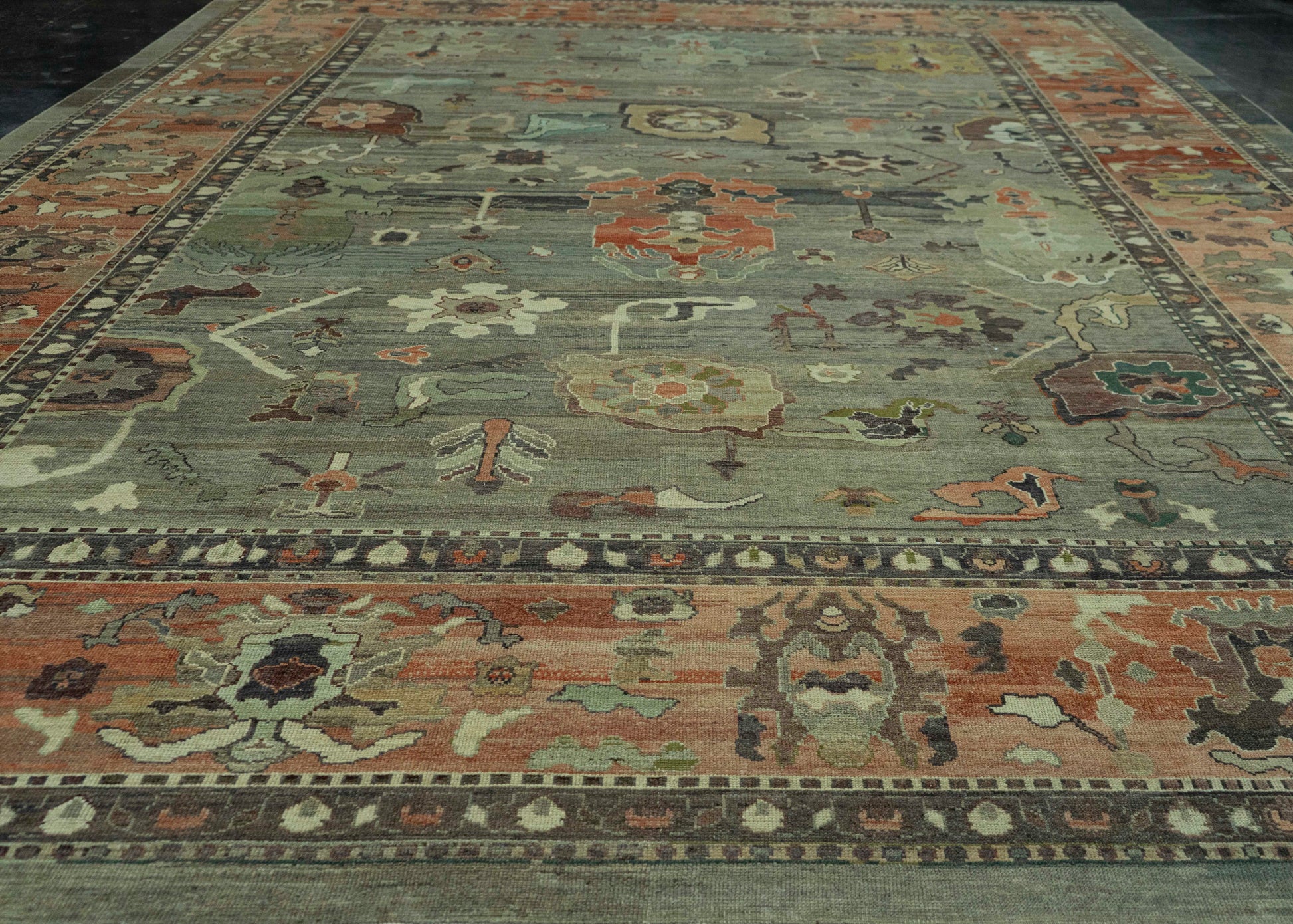 Turkish Oushak Old Wool Rug 14'7" x 19'11" #30144