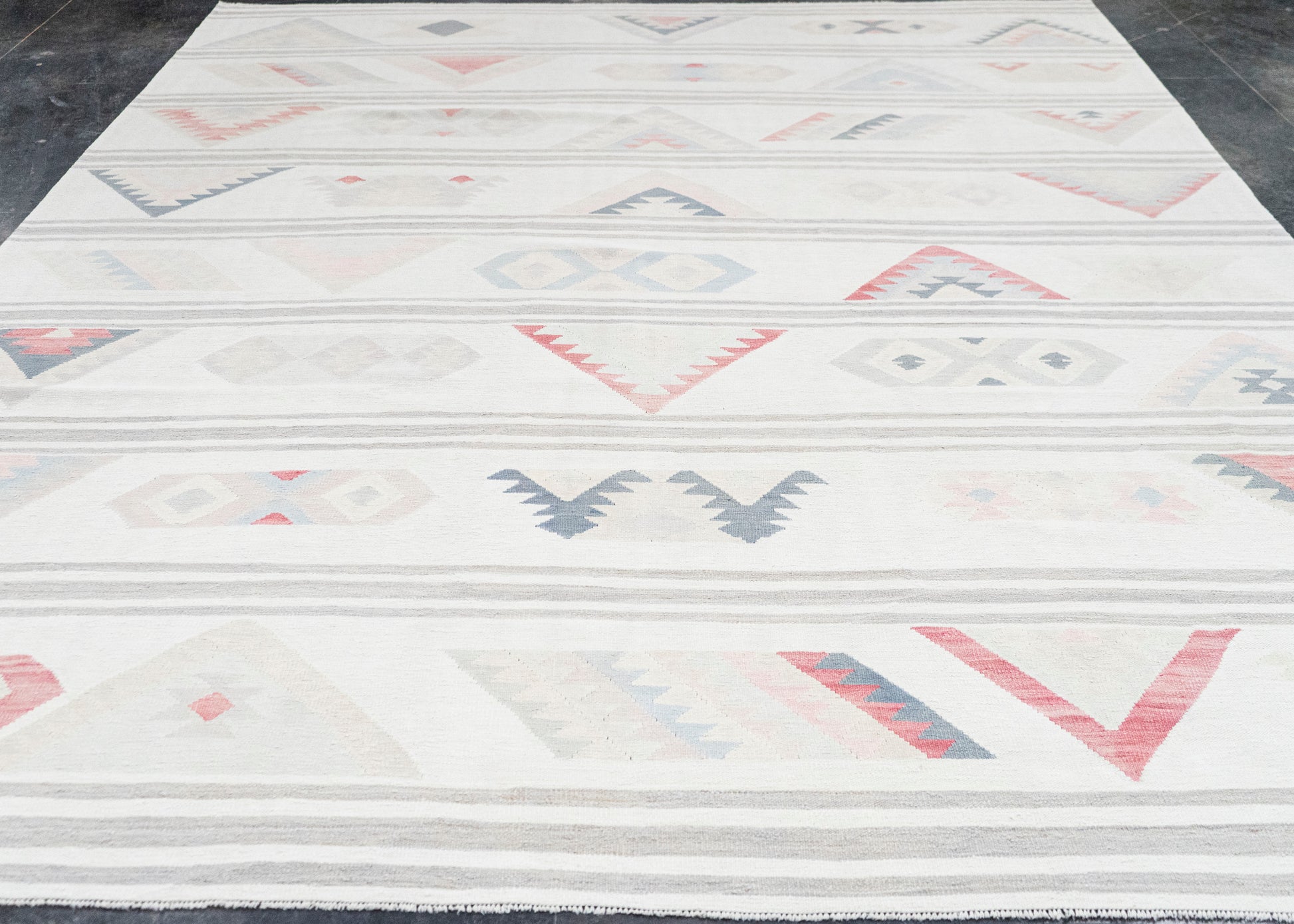 Turkish Kilim Oriental Handmade Flatweave 9'4" x 12' #20281