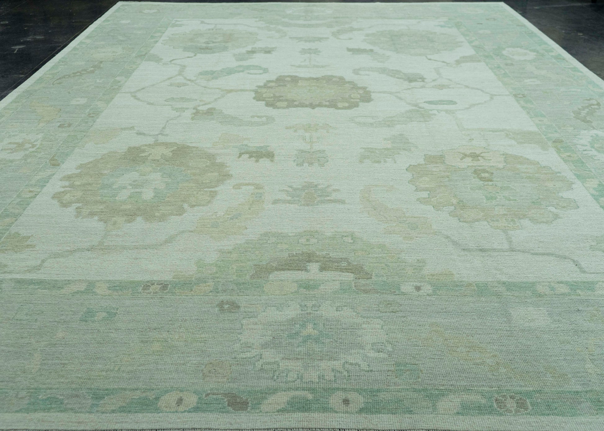 Turkish Oushak Rug 12'6" x 17'9" #19282