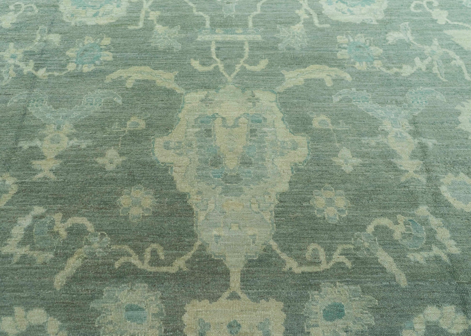 Turkish Oushak Antique Look Rug 12'3" x 14'10" #20078