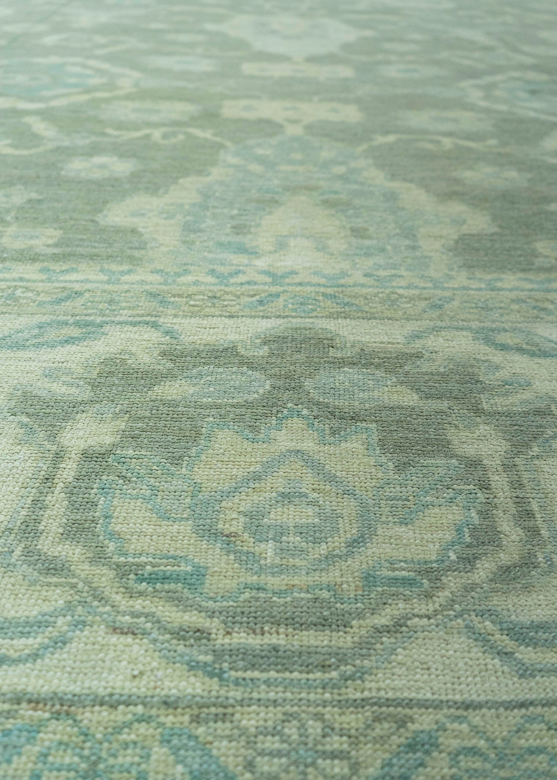 Turkish Oushak Antique Look Rug 12'3" x 14'10" #20078