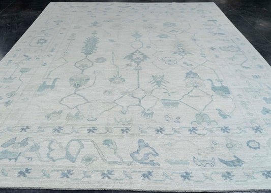 Turkish Oushak Rug 9'1" x 12'7" #20346