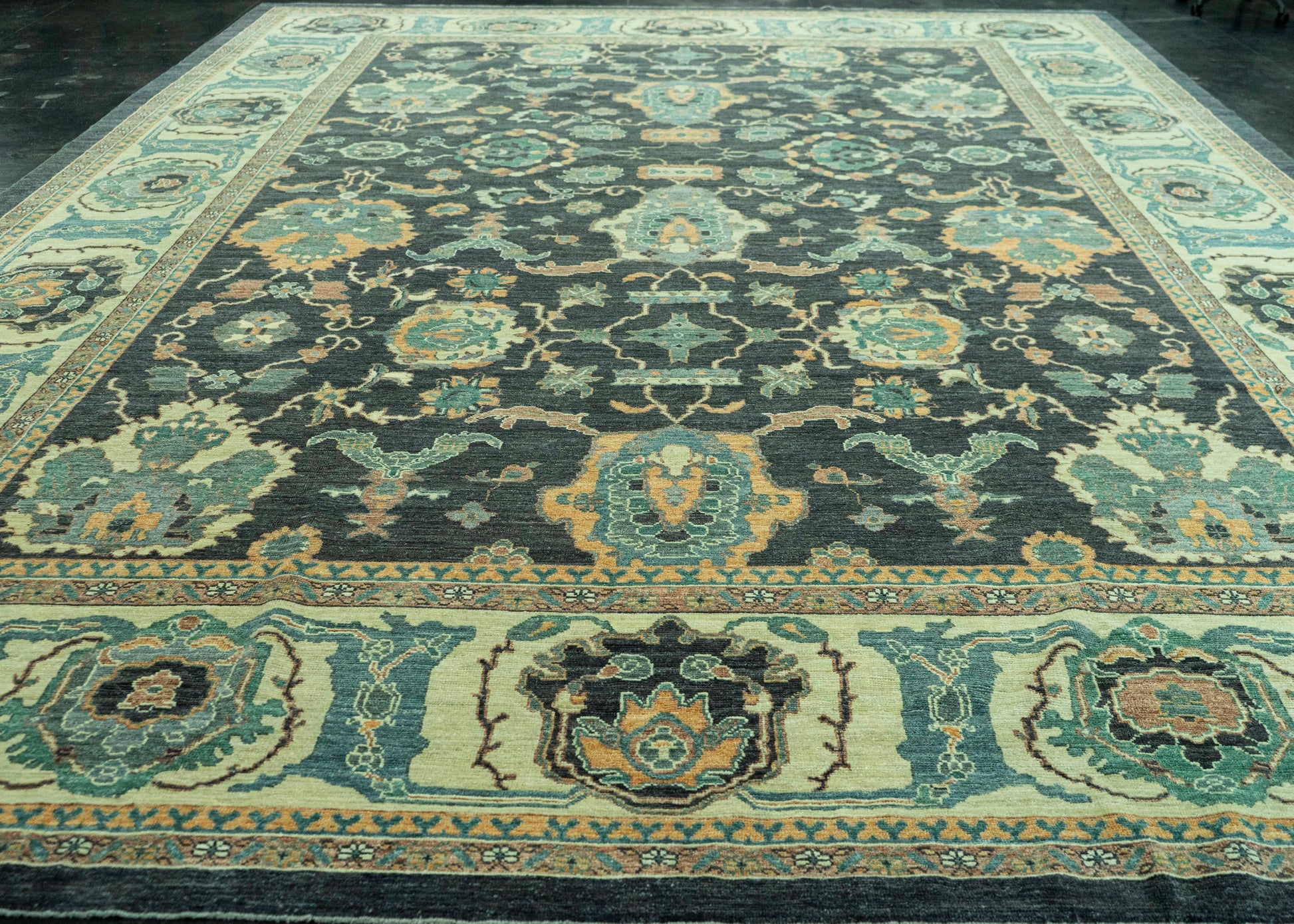 Turkish Oushak Antique Look Rug 13'6" x 18'4" #20077